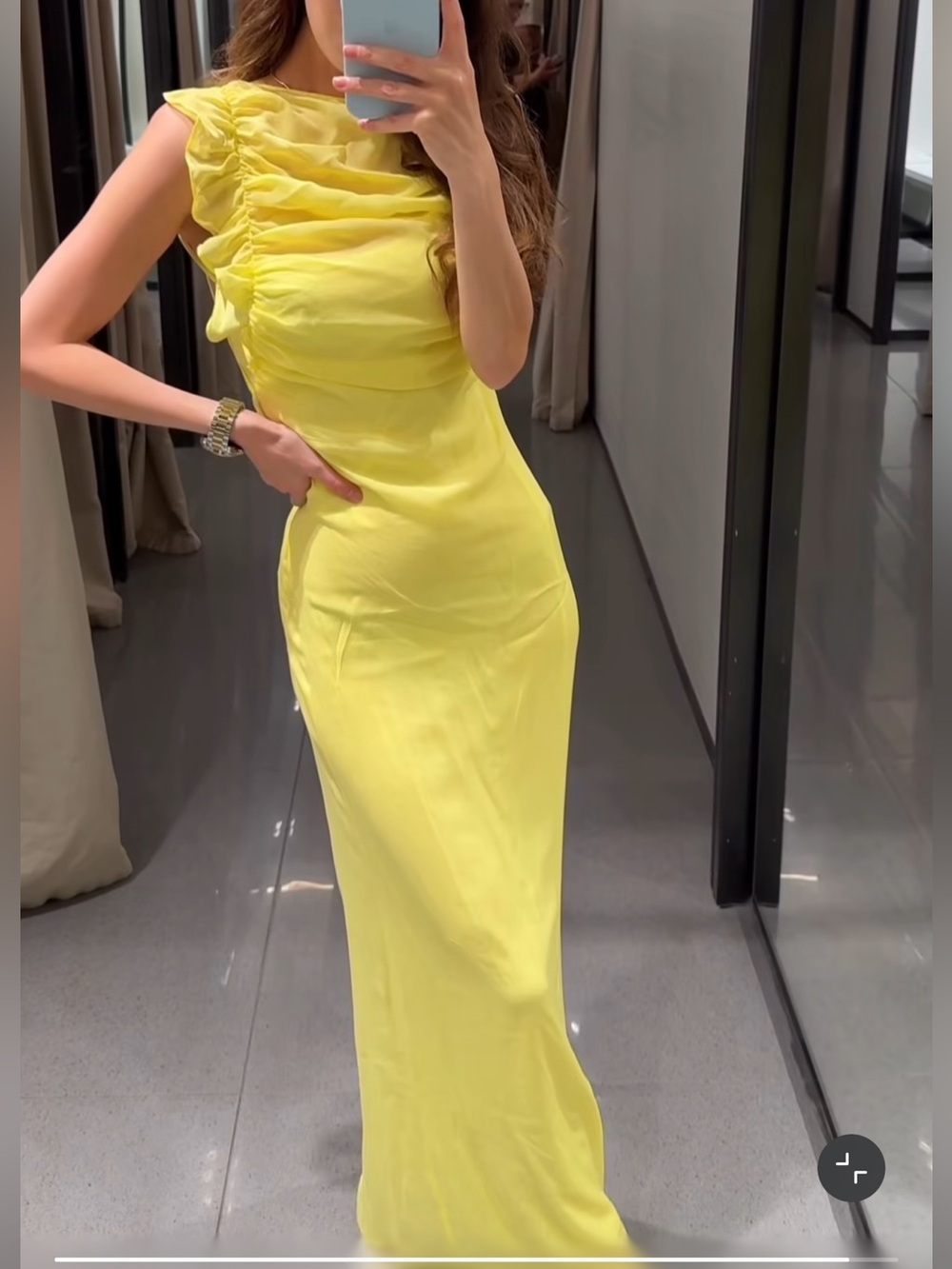 ZARA LONG GEORGETTE DRESS